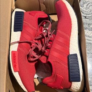 Adidas NMD R1 “Vivid Red” Women’s Red and Blue Sneakers